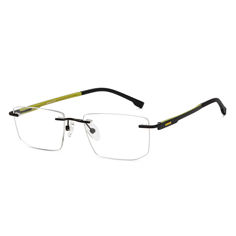 Lenskart Air Online Black Rimless Rectangle right side