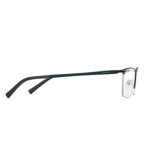 Lenskart Air Online Mid Gunmetal Half Rim Rectangle left side Lenskart Air Online Mid Gunmetal Half Rim Rectangle left side