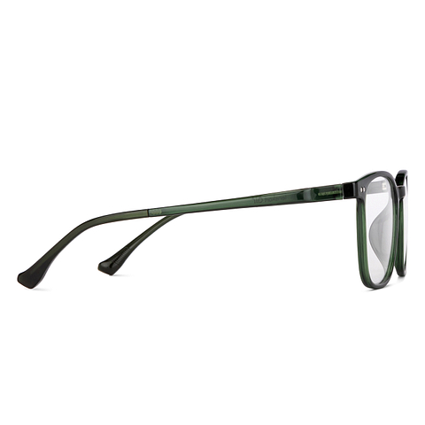 Lenskart Air Online Green Transparent Full Rim Square left side