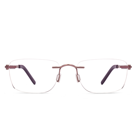 Lenskart Air Online Purple Rimless Rectangle right side