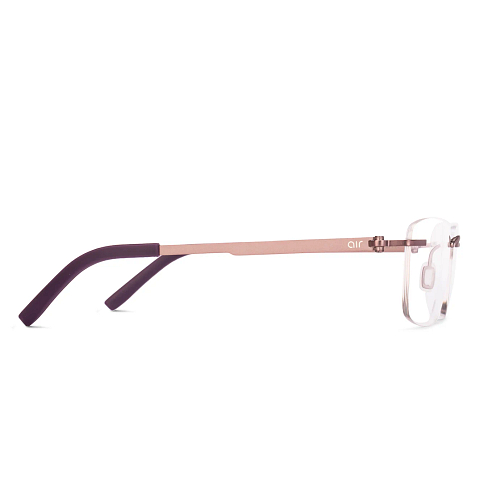 Lenskart Air Online Purple Rimless Rectangle left side