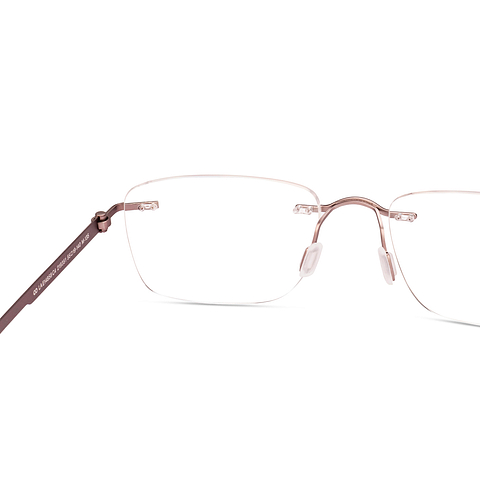 Lenskart Air Online Purple Rimless Rectangle right side