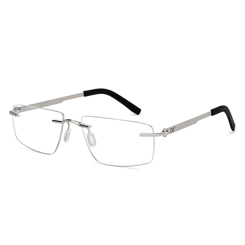 Lenskart Air Online Silver Rimless Rectangle right side