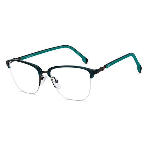 Lenskart Air Online Mid Gunmetal Half Rim Square right side
