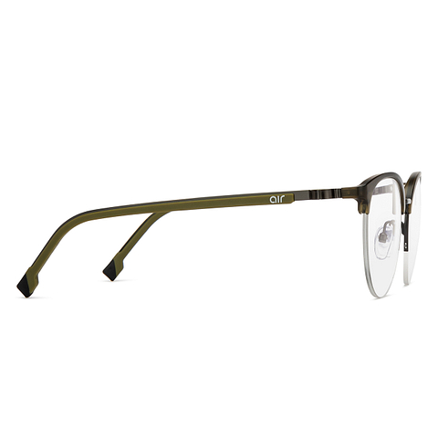 Lenskart Air Online Black Half Rim Round left side