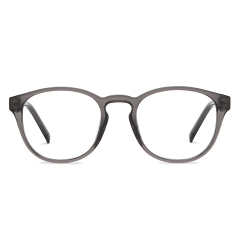 Lenskart Air Online Gray Transparent Full Rim Round left side