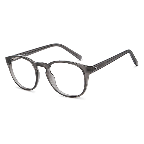 Lenskart Air Online Gray Transparent Full Rim Round right side