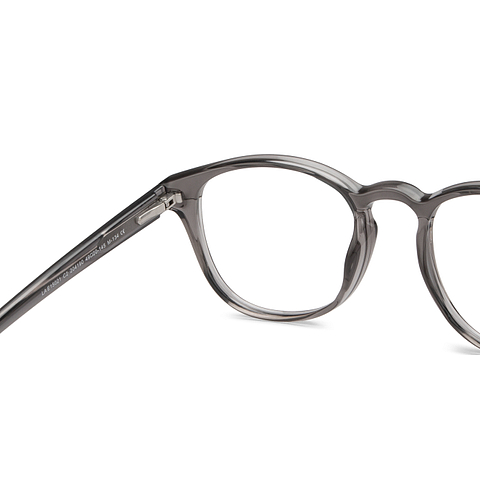 Lenskart Air Online Gray Transparent Full Rim Round right side