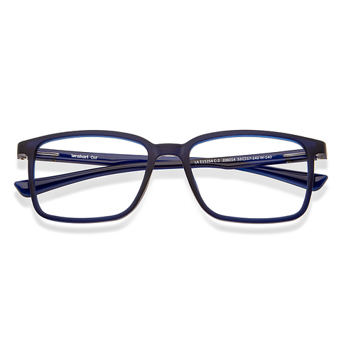 Lenskart Air Online Sky Blue Full Rim Rectangle left side