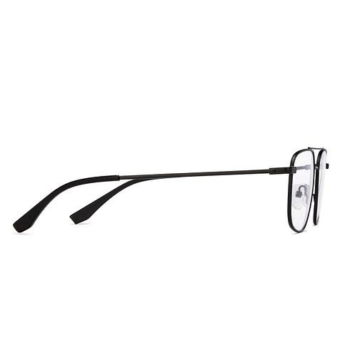 Lenskart Air Online Black Transparent Full Rim Square left side