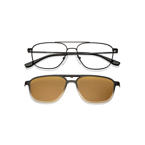 Lenskart Air Online Black Transparent Full Rim Square left side