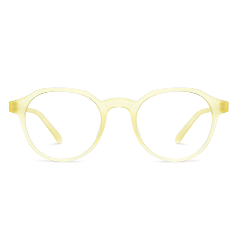 Lenskart Air Online Yellow Transparent Full Rim Round left side