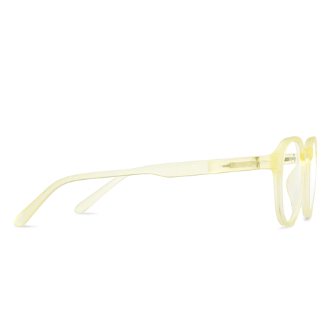 Lenskart Air Online Yellow Transparent Full Rim Round left side