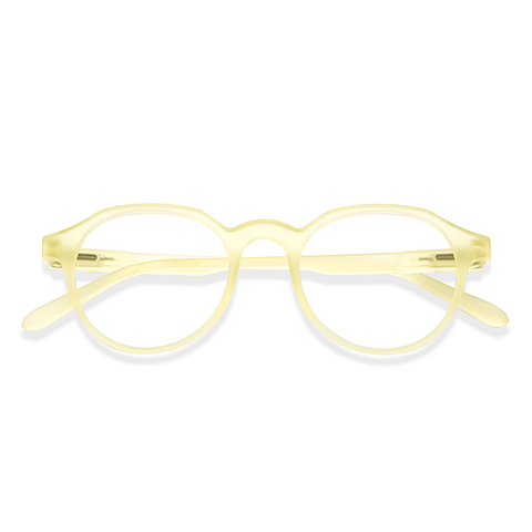 Lenskart Air Online Yellow Transparent Full Rim Round left side