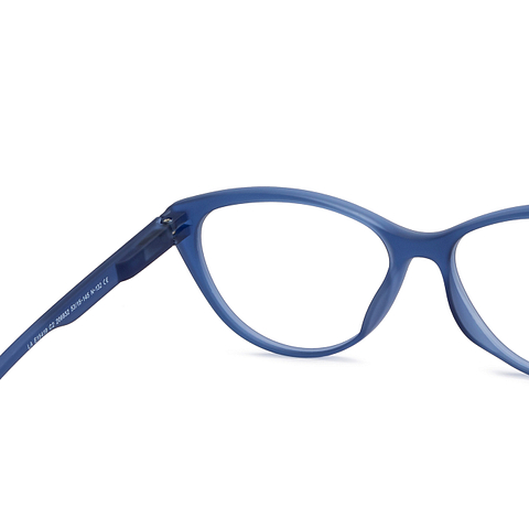 Lenskart Air Online Blue Transparent Full Rim Cat Eye right side Lenskart Air Online Blue Transparent Full Rim Cat Eye right side