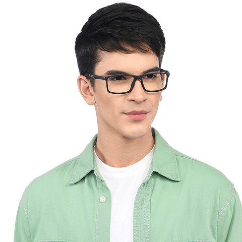 Lenskart Air Black Full Rim Rectangle left side
