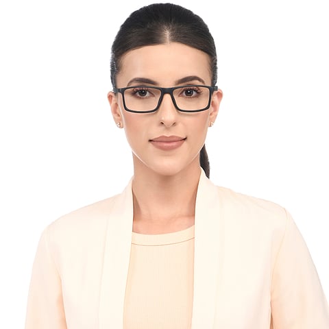 Lenskart Air Black Full Rim Rectangle left side