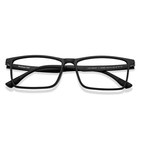 Lenskart Air Black Full Rim Rectangle left side