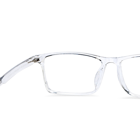 Lenskart Air Crystal Transparent Full Rim Rectangle right side