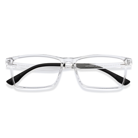 Lenskart Air Crystal Transparent Full Rim Rectangle left side