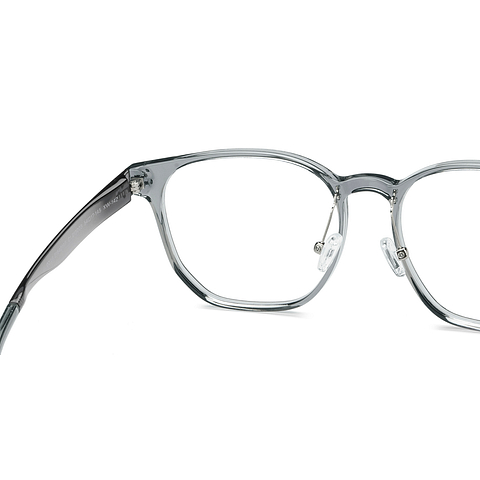 Lenskart Air Gray Transparent Full Rim Square right side