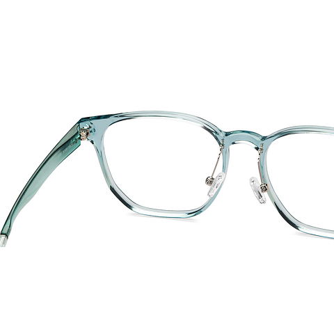 Lenskart Air Green Transparent Full Rim Square right side