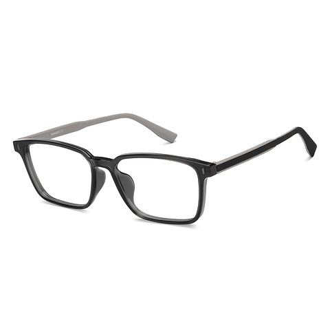 Lenskart Air Black Grey Full Rim Rectangle left side