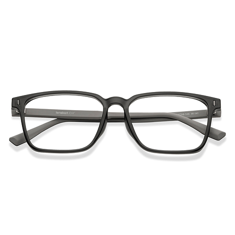 Lenskart Air Black Grey Full Rim Rectangle left side