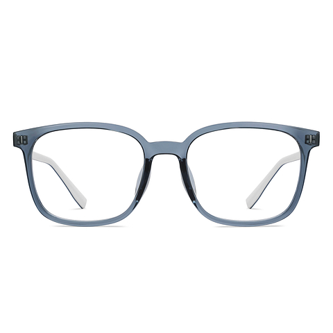 Lenskart Air Blue Transparent Full Rim Square right side