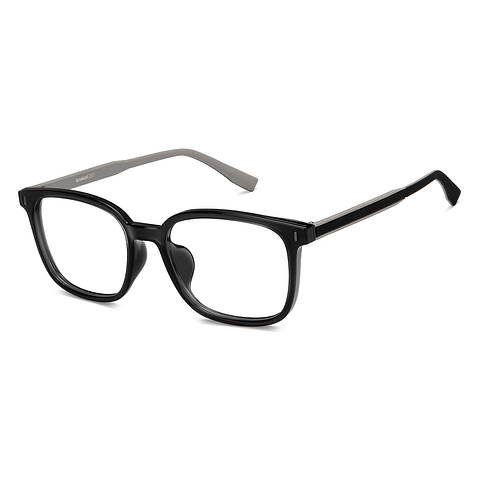 Lenskart Air Black Grey Full Rim Square left side