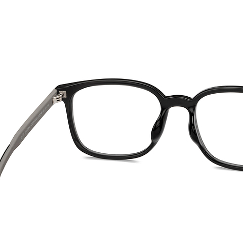 Lenskart Air Black Grey Full Rim Square right side