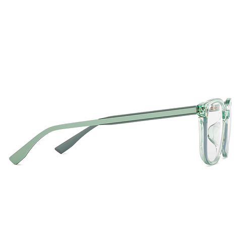 Lenskart Air Green Transparent Full Rim Square left side