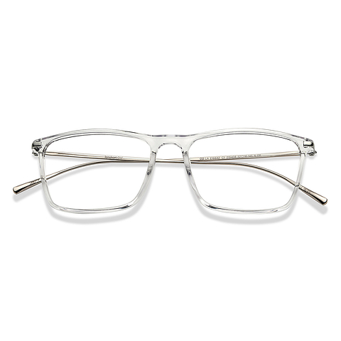 Lenskart Air Crystal Transparent Full Rim Rectangle left side