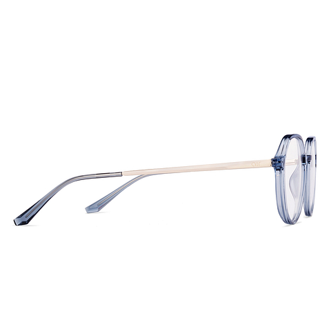 Lenskart Air Online Blue Transparent Full Rim Round left side