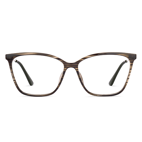 Buy Brown Silver Dark Blue Full Rim Cat Eye Lenskart Air Switch LA