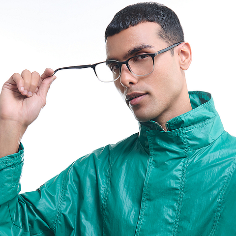 Lenskart Air Gray Full Rim Square right side Lenskart Air Gray Full Rim Square right side