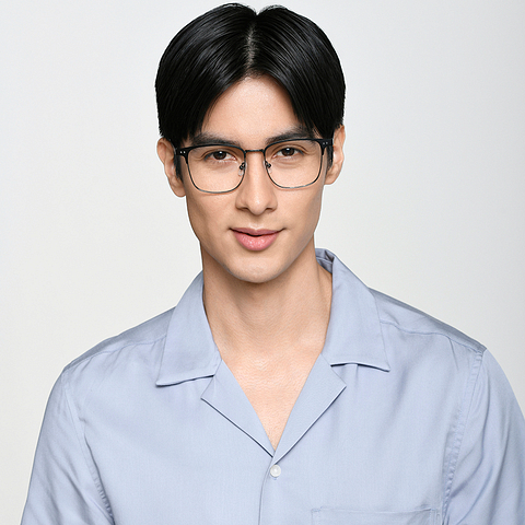 Lenskart Air Black Full Rim Square left side