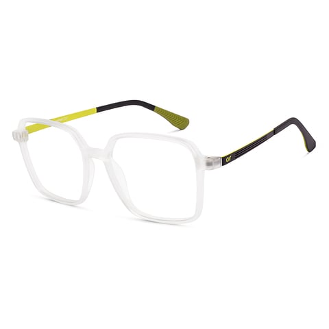 Lenskart Air Online Crystal Transparent Full Rim Square left side