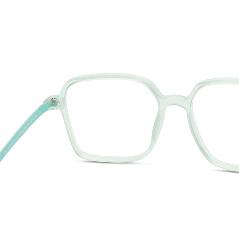 Lenskart Air Online Light Green Full Rim Square left side Lenskart Air Online Light Green Full Rim Square left side