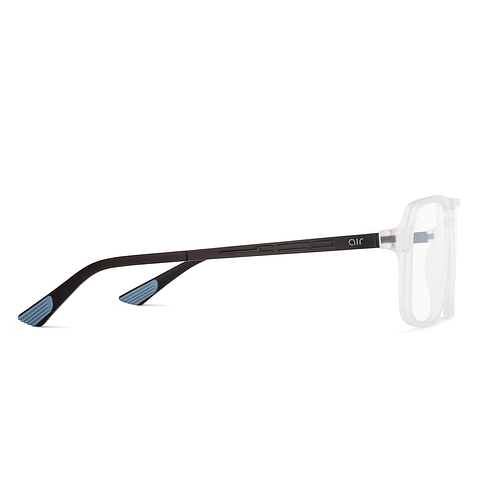 Lenskart Air Online Crystal Transparent Full Rim Aviator left side