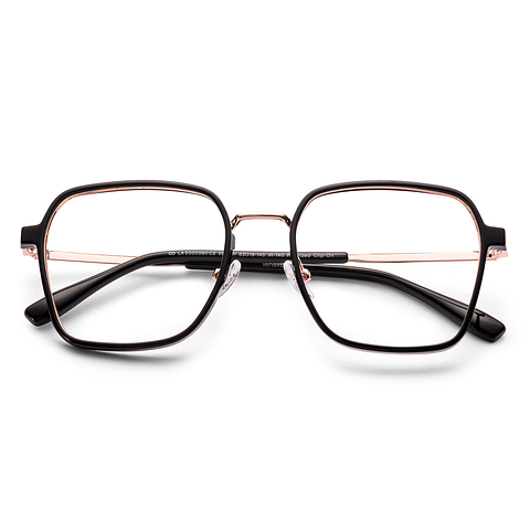 Lenskart Air Shiny Black Full Rim Square left side