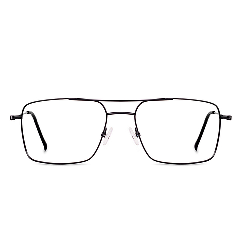 Lenskart BLU Screen Glasses Blue Block Zero Power Screen Glasses : Black Full Rim Aviator Lenskart Blu LB E17371-C2 right side