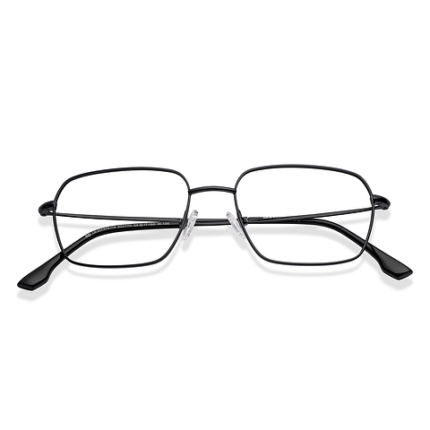 Lenskart BLU Screen Glasses Blue Block Zero Power Screen Glasses : Black Full Rim RectangleLenskart Blu LB E17375-C2 left side