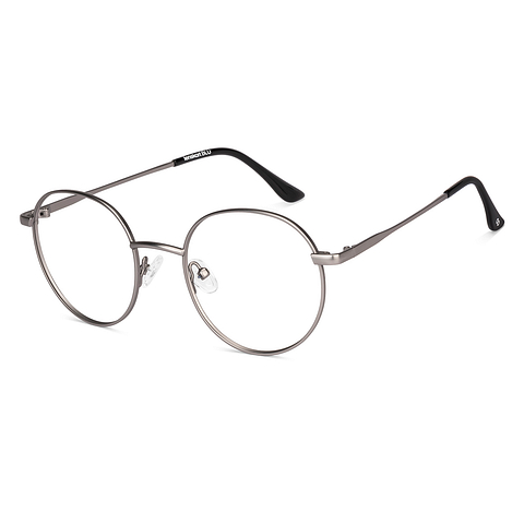 Buy Blue Block Zero Power Screen Glasses Light Gunmetal Silver