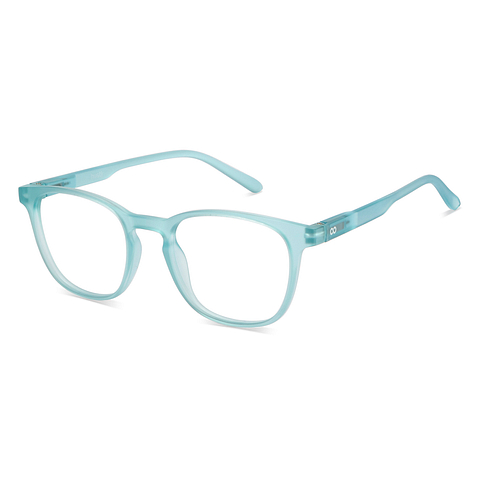 Lenskart Hustlr READERS Turquoise Full Rim Square left side