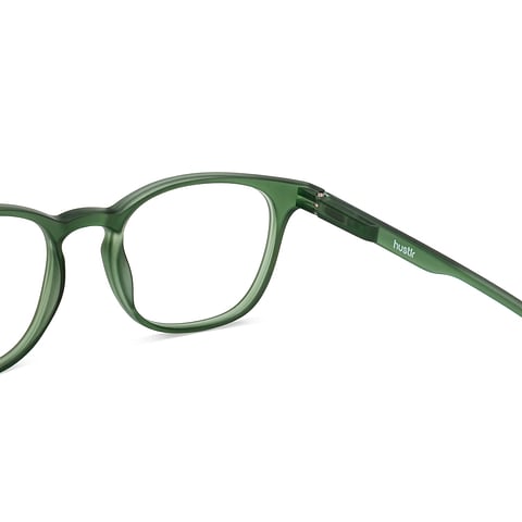 Lenskart Hustlr Green Full Rim Square right side
