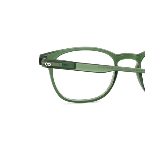 Lenskart Hustlr Green Full Rim Square left side