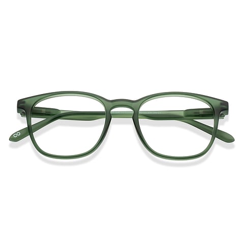 Lenskart Hustlr Green Full Rim Square left side