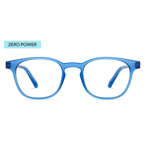 Buy Blue Block Zero Power Screen Glasses Ocean Blue Full Rim