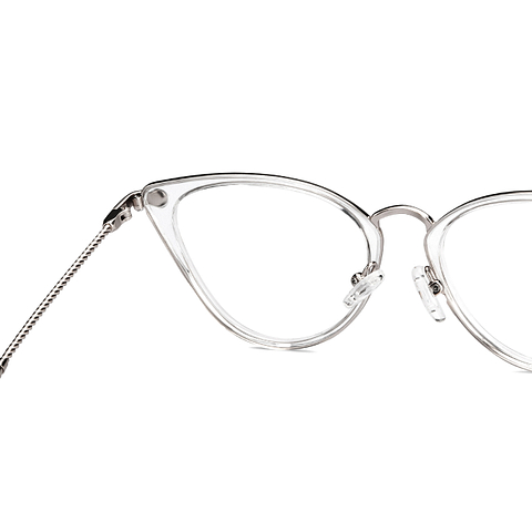 Lenskart Studio Online Crystal Transparent Full Rim Cat Eye left side Lenskart Studio Online Crystal Transparent Full Rim Cat Eye left side